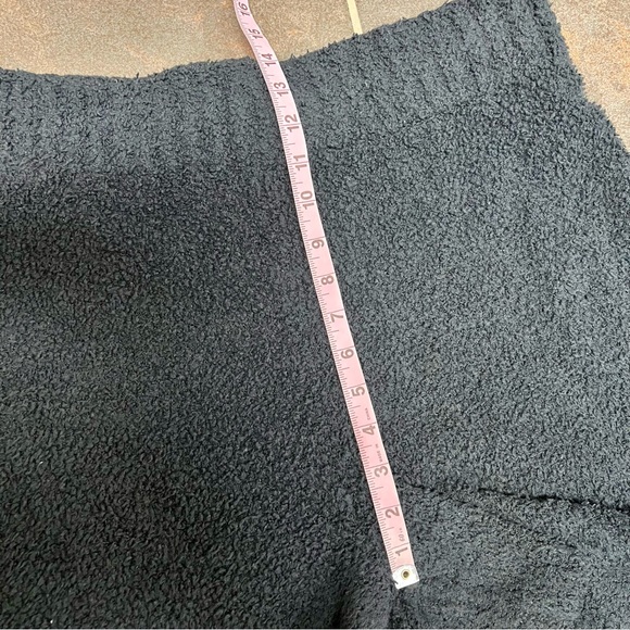 Skims Cozy Knit Boucle Teddy High Waisted Shorts Black Onyx L/XL - Picture 12 of 16